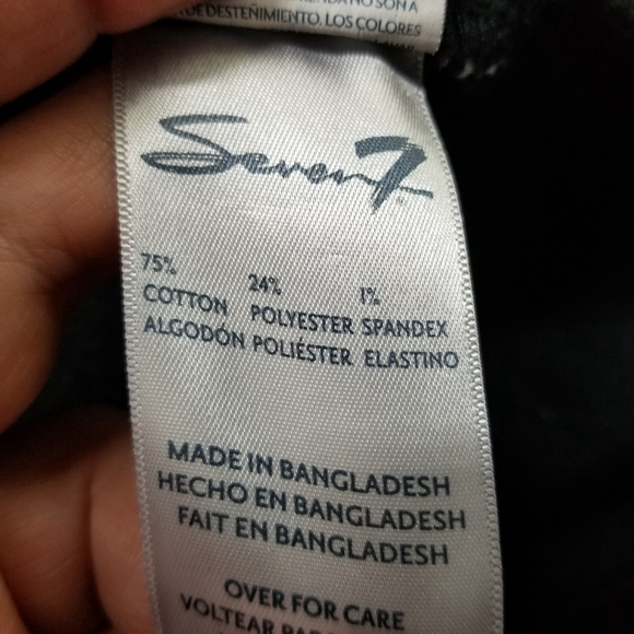 Seve7 Jeans Womens SIze 10 Black Metro Ultra High Rise Skinny Cotton Blend - Picture 12 of 13